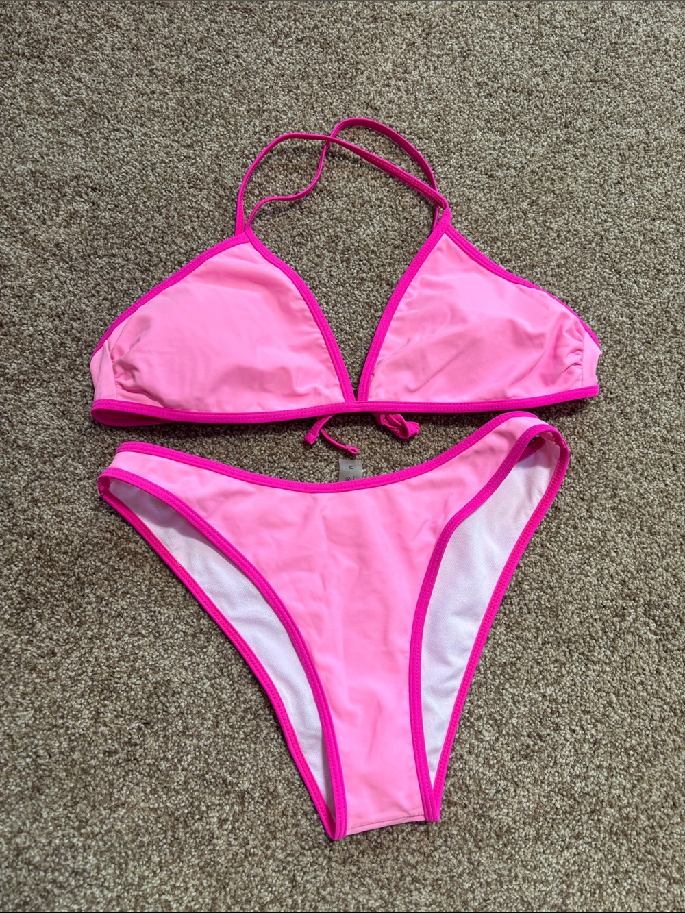 Hot Pink Two-Piece Bikini